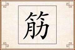 筋怎么写