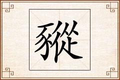 豵怎么写