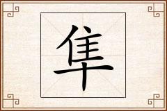 隼怎么写