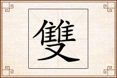 雙怎么写