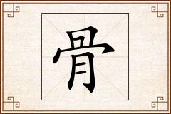骨怎么写