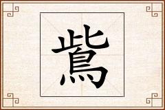 鴜怎么写
