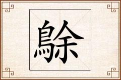 鵌怎么写
