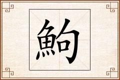 鮈怎么写