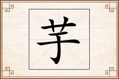 芋怎么写
