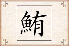 鮪怎么写