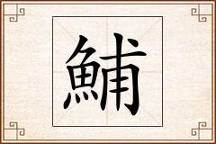 鯆怎么写