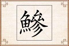 鰺怎么写