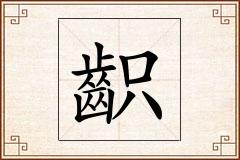 齞怎么写