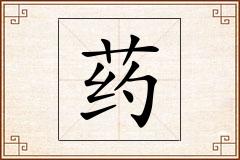 药怎么写