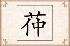 茽怎么写