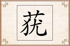 莸怎么写