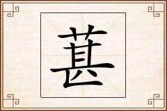 葚怎么写
