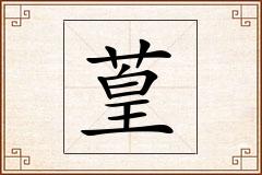 葟怎么写