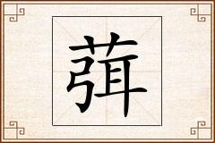 葞怎么写