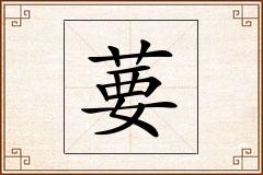 葽怎么写