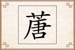 蓎怎么写