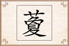 藑怎么写
