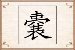 嚢怎么写