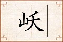 岆怎么写