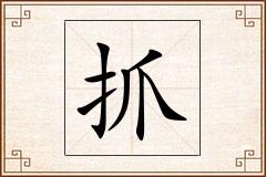 抓怎么写