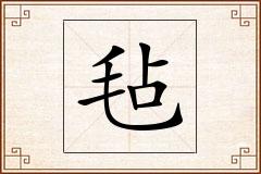 毡怎么写