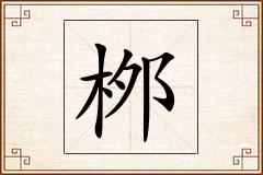 桞怎么写